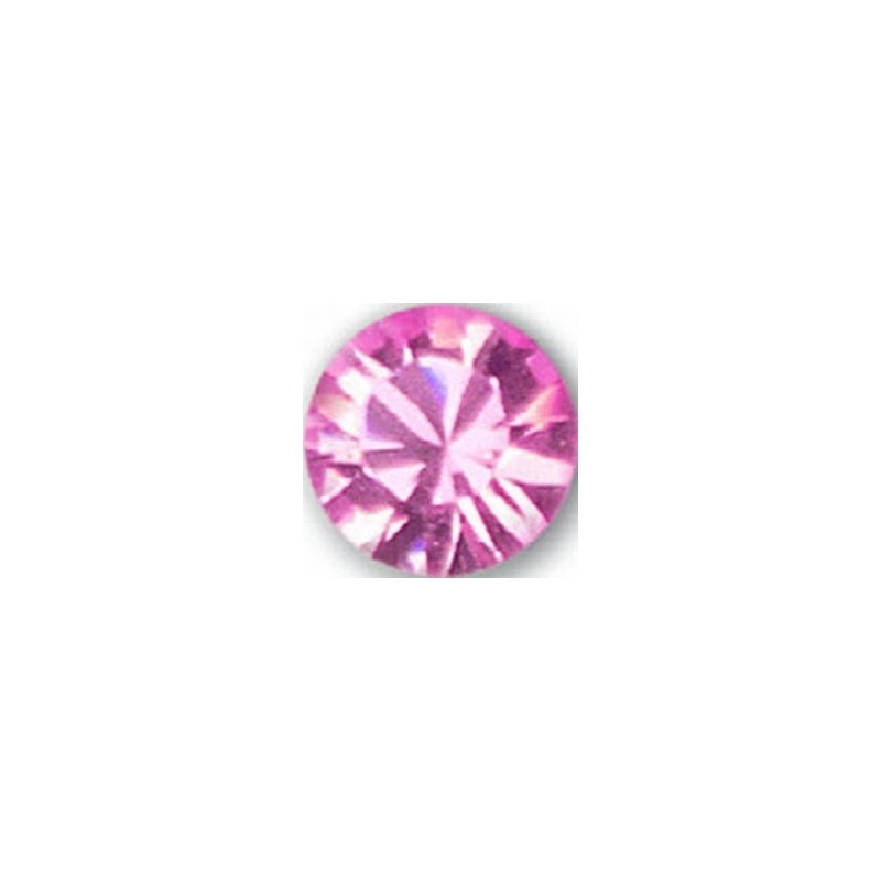 Pietre Swarovski Light Rose SS5, 100 bucăți, pentru decor unghii și manichiură elegantă. Cristale autentice, strălucitoare, perf