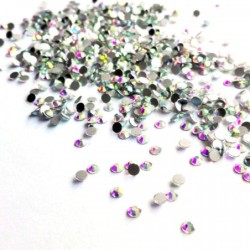 Pietre SWAROVSKI Crystal Aurore Boreale SS12 (1440 buc) pentru nail art profesional, manichiură elegantă, aplicare ușoară, străl