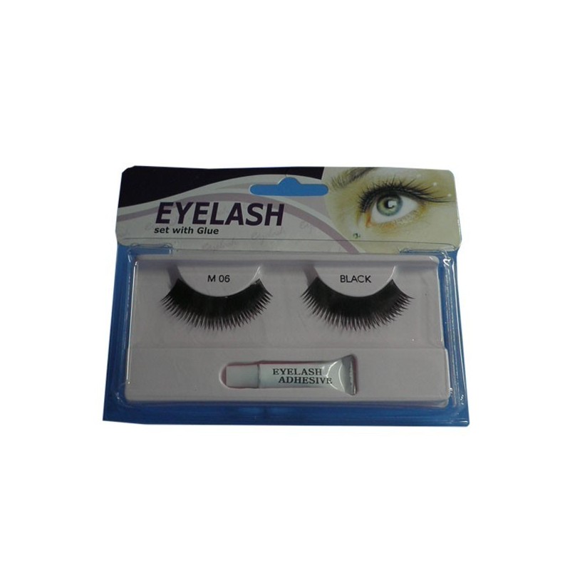 Gene false cu adeziv- m06-eyelash set with glue