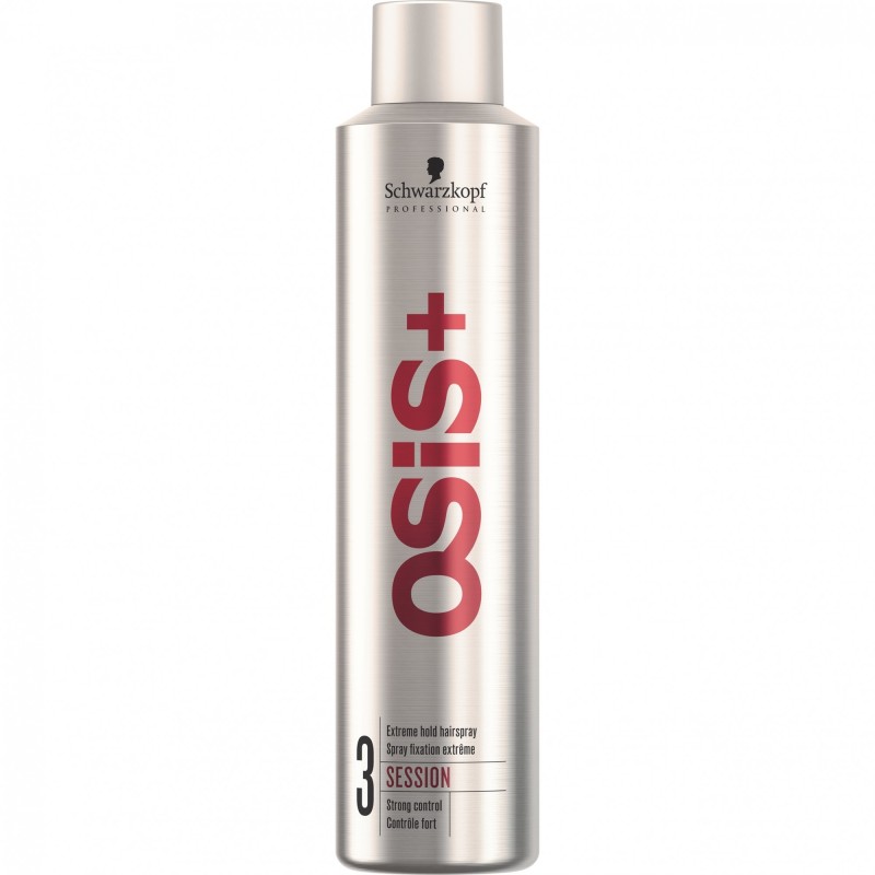Schwarzkopf Osis+ Session Finish, spray fixativ profesional 500ml, pentru fixare extremă și durată lungă, uscare rapidă, coafuri