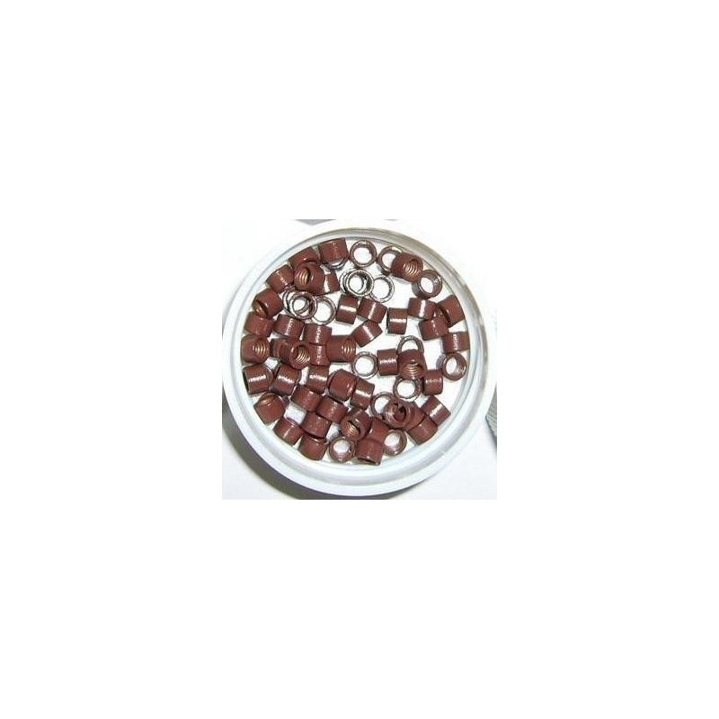 Mikro inel simplu - maro deschis 4.5 mm - 100 buc