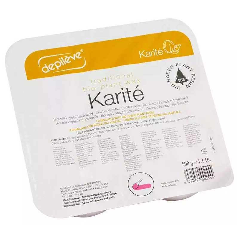 Depileve | ceara pentru epilare cu nucsoara - traditional karite butter wax - 500gr