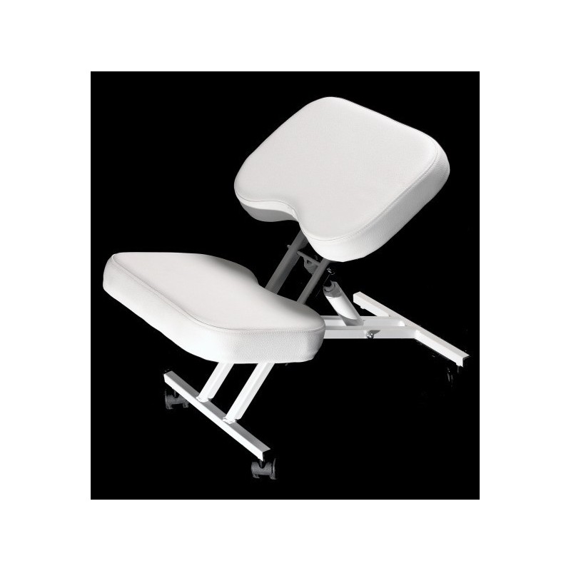 Scaun manichiura profesional BUCSANYI 2006. Ergonomic, cadru metalic, piele ecologică rezistentă. Dimensiuni compacte, ideal sal