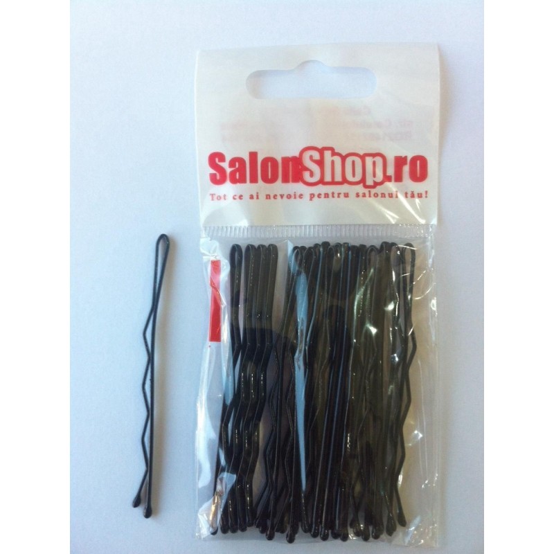 Salonshop- agrafe negre 7cm, 20buc