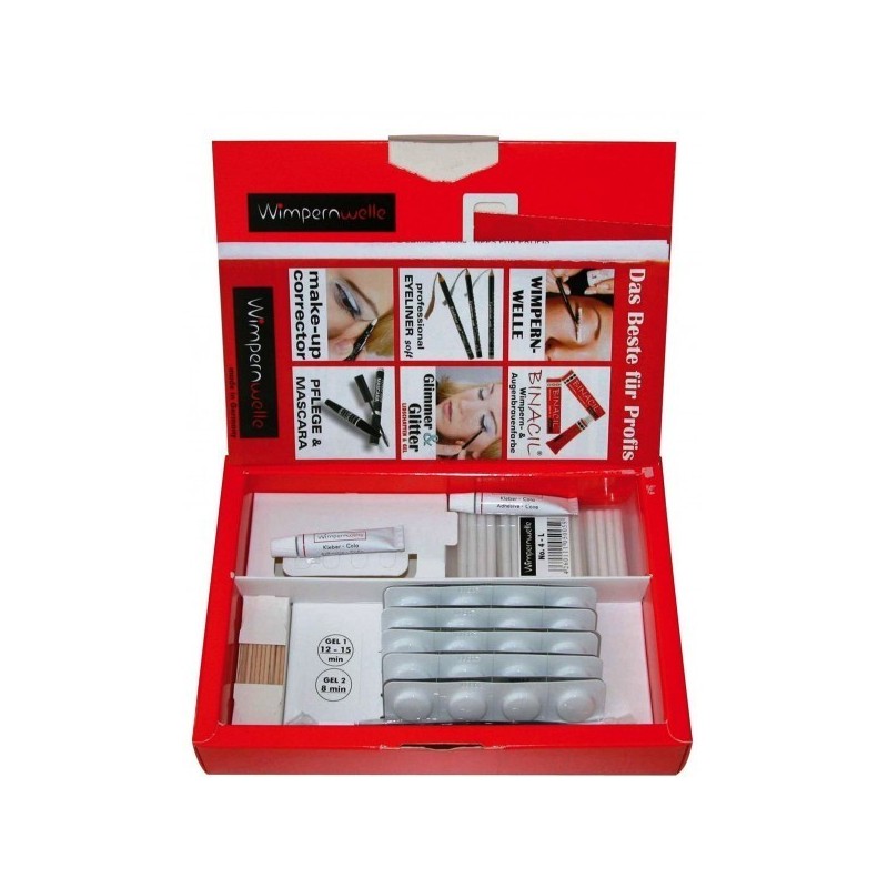 Set BINACIL Wimpernwelle pentru permanent gene, soluție profesională ce oferă gene perfect ondulate și curbate natural, de lungă