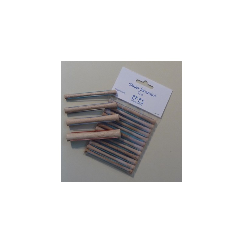 Bigudiuri din lemn pentru permanent - 12buc - 8mm