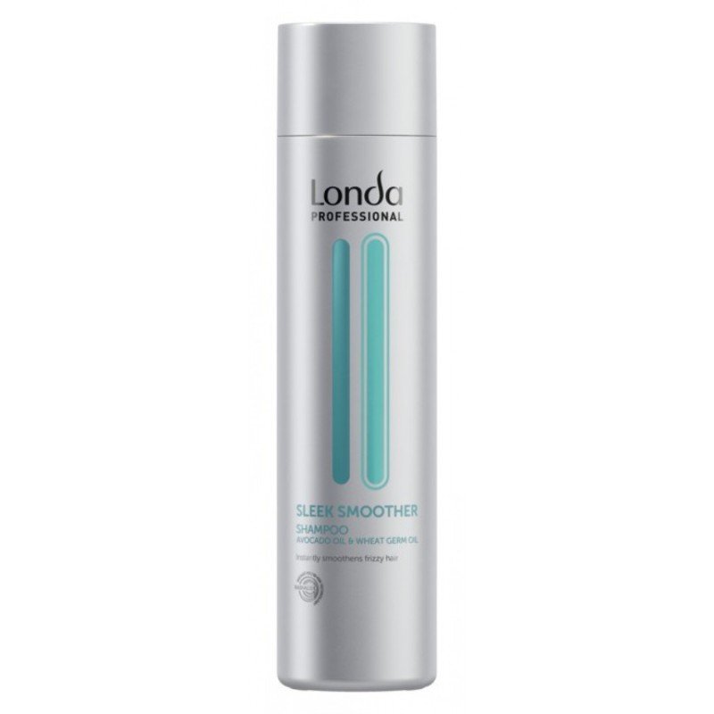 Sampon Londa Professional Sleek Smoother 250ml pentru repararea părului degradat, oferind strălucire, elasticitate și control an