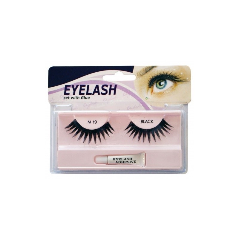 Gene false cu adeziv - m19 - eyelash set with glue
