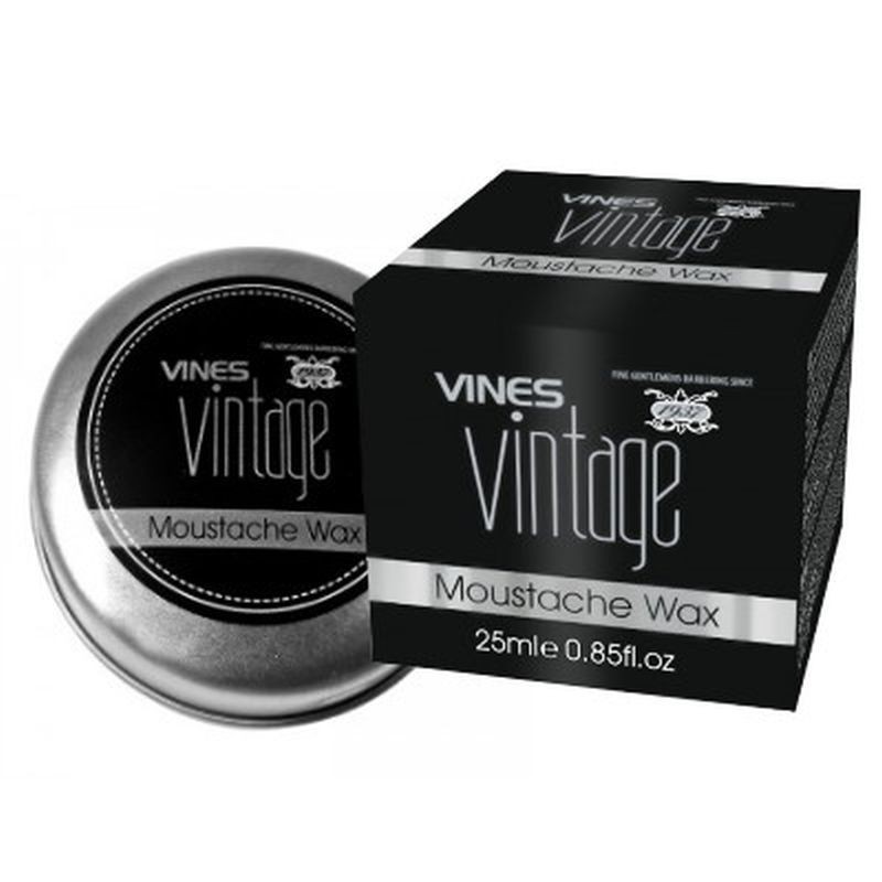 Ceara VINES VINTAGE pentru mustata 25ml, ofera fixare puternica, stralucire si hidratare cu ulei de camelie japoneza, pentru un 