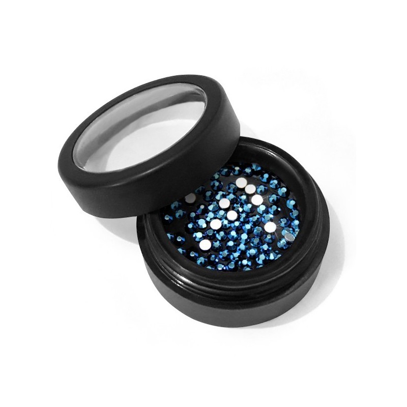 Moyra | pietre crystal - metal blue - ss3 - 100 buc