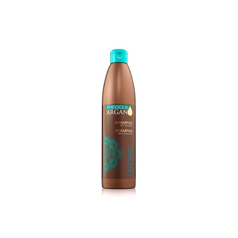 Flacon 500ml Sampon profesional Subrina Argan Hydro pentru păr uscat, hidratare intensă și regenerare cu ulei de argan, fără par