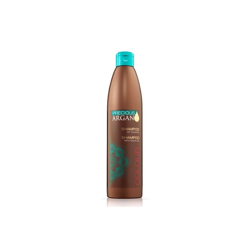 Șampon Subrina Argan Colour 500ml pentru păr vopsit, protejează culoarea, hidratează intens cu ulei de argan, fără parabeni/alco