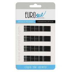 Eurostil | | set agrafe negre - 70mm - 24buc - 01611/50
