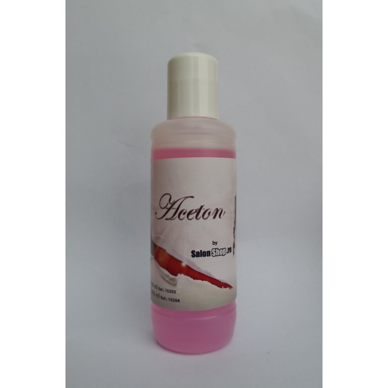 Salonshop Acetona 100ml pentru îndepărtarea rapidă a ojei, semipermanente și gelului de pe unghii. Soluție profesională de curăț