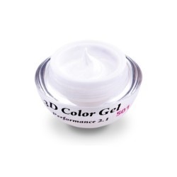 Gel color 3d -alb - 501 - 4g | Pearl Nails