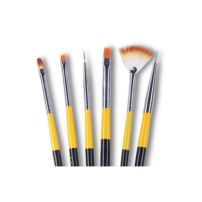 Set de pensule 5016 - din 6 bucati | Pearl Nails
