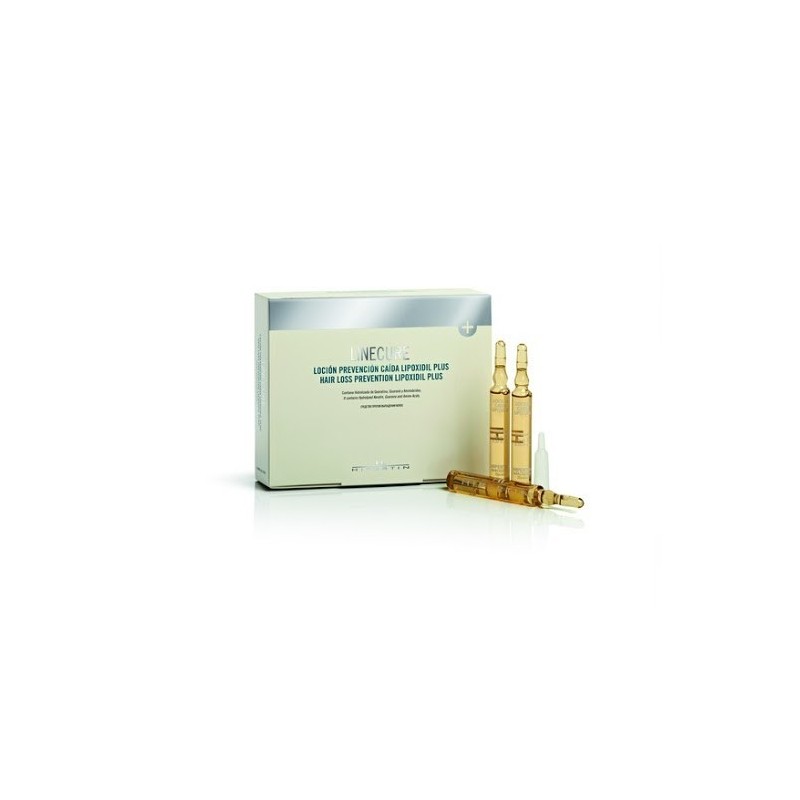 Fiole HIPERTIN Lipoxidil Plus anticadere, 10ml, pentru tratament profesional. Stimulează creșterea, întărește părul, previne căd