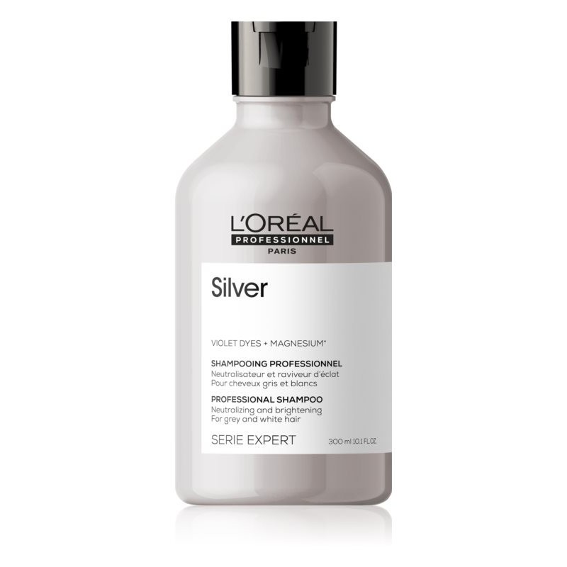 Sampon neutralizator pentru parul gri sau alb l'oréal professionnel serie expert silver, 300ml