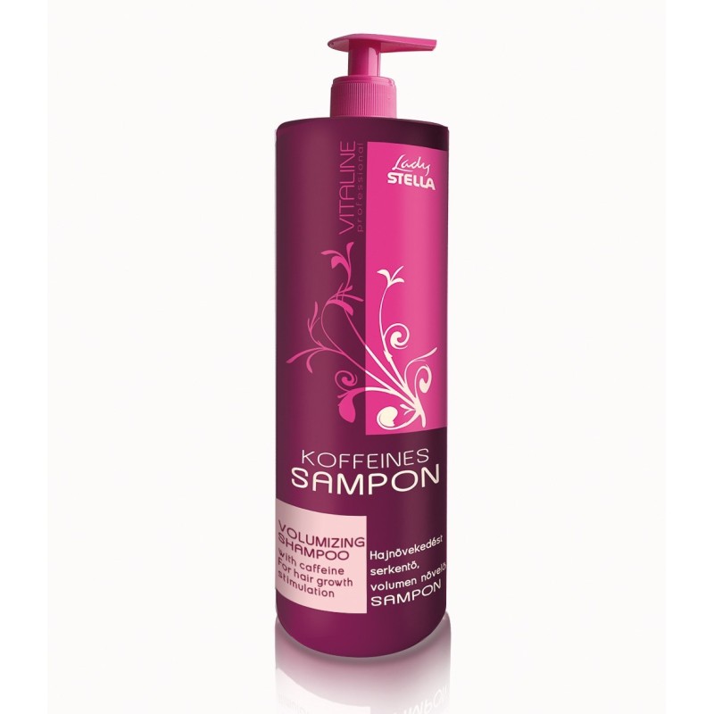 Sampon profesional LADY STELLA PROFESSIONAL Vitaline cu cofeina 1000ml. Stimuleaza cresterea parului, confera volum si stralucir