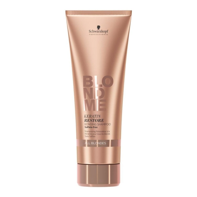Sampon Schwarzkopf Professional BlondMe Keratin Restore 250ml - Reparator cu keratină, fără sulfați, pentru fortificarea părului