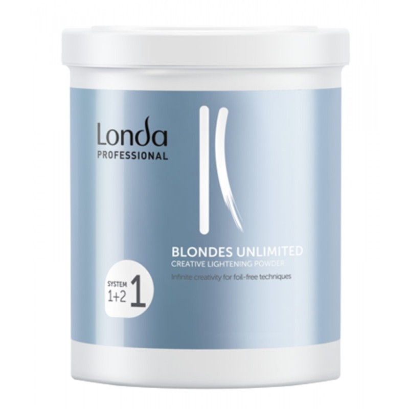 Praf decolorant Londa Professional Blondes Unlimited 400gr. Precizie, control (6 trepte), fără folii. Blonduri profesionale.