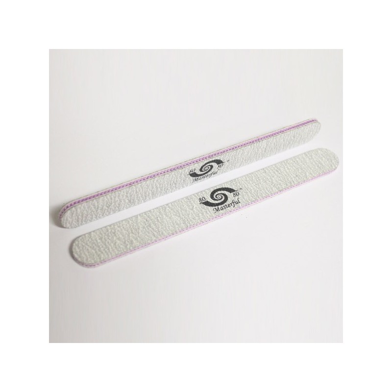 Alfa nails | pila dreapta masterful gri cu roz - 80/80