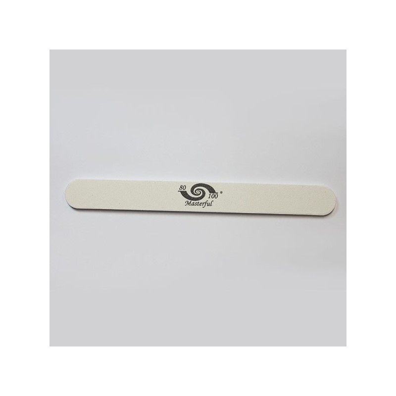 Alfa nails | pila alba drepta masterful - 80/100