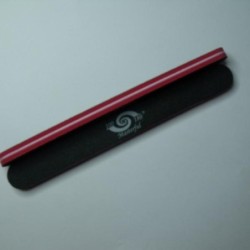 Alfa nails | pila burete negru cu rosu - 100/180