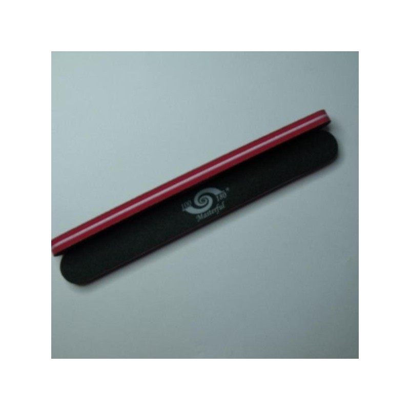 Alfa nails | pila burete negru cu rosu - 100/180