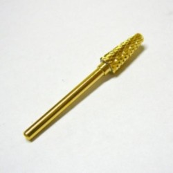 Alfa nails | cap carbid/auriu - dur - CONIC