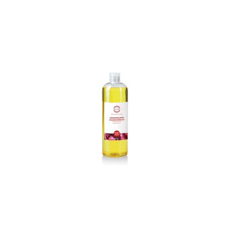 Recipient de 1000ml cu ulei de masaj profesional YAMUNA cu extract de rodie, pentru relaxare, hidratare și tonifiere musculară, 