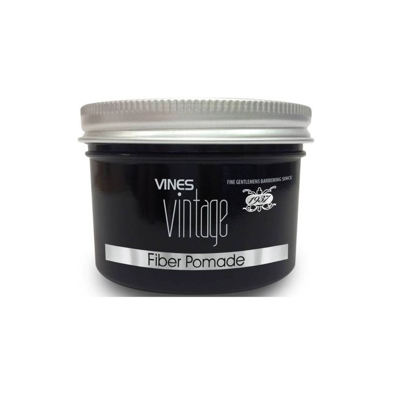 Vines Vintage Fiber Pomade 125ml pentru fixare flexibilă și restilizare ușoară a părului. Pomadă hidrosolubilă ideală pentru coa
