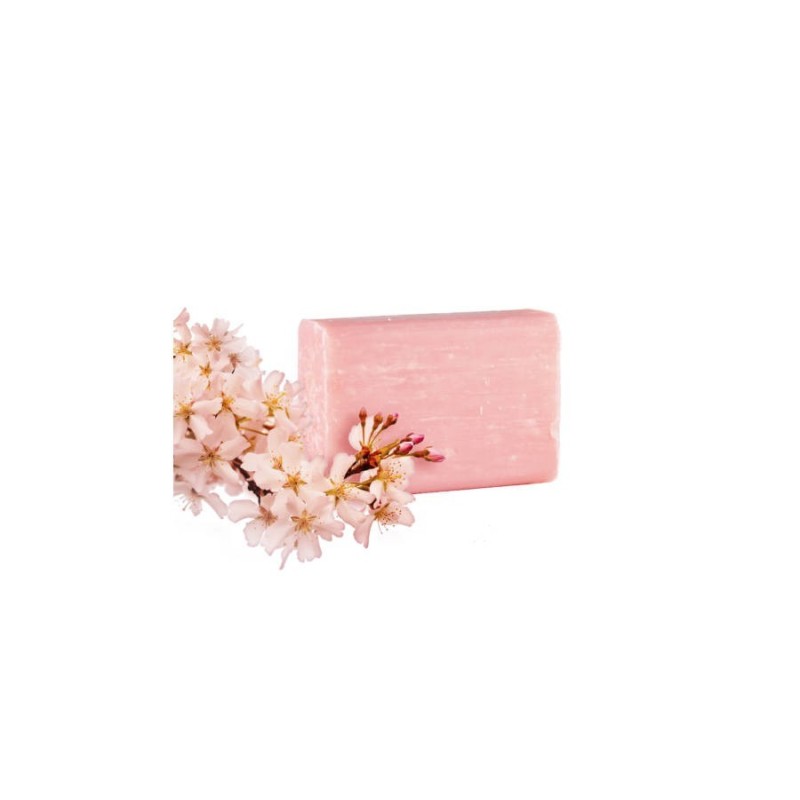 Yamuna | cherry blossom - sapun aromaterapie presat la rece cu flori de cirese - 110gr