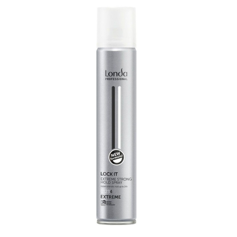 Londa Professional Lock It Extreme, lac fixativ 500ml, pentru fixare ultra-puternică 24h, fără a lipi sau încărca. Ideal pentru 