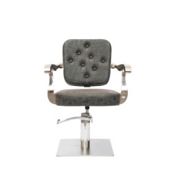 Salonshop - scaun pentru coafura - gri inchis - Ref.14060