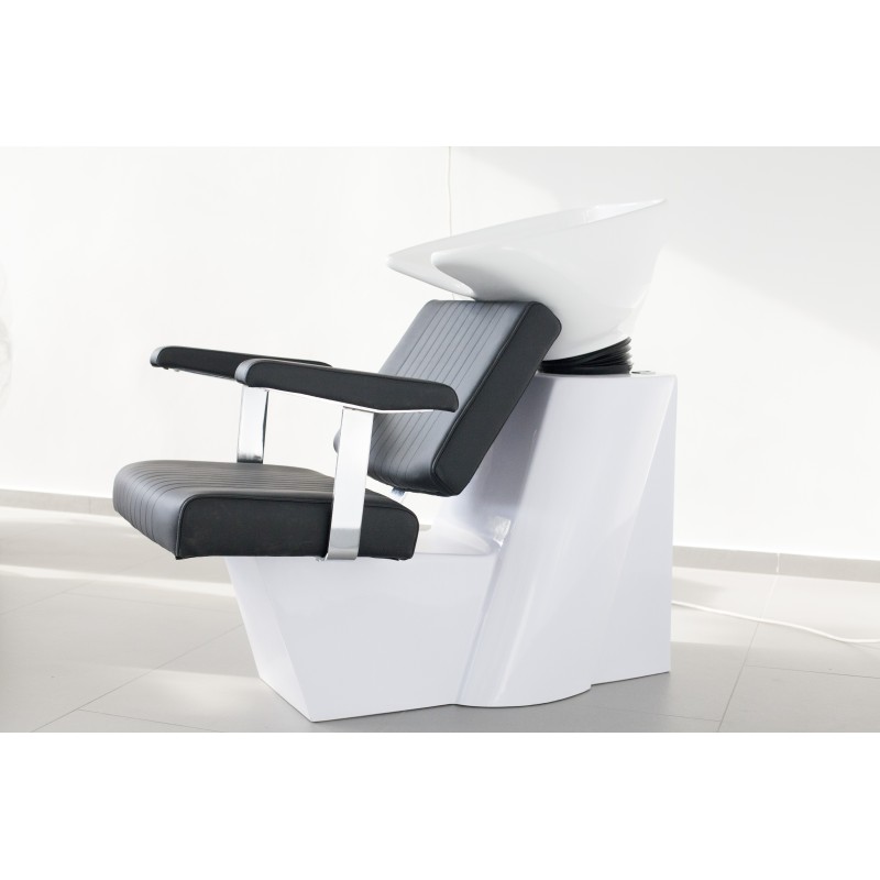 Salonshop - unitate de spalare - negru cu vas alb - scafa Ref.14056