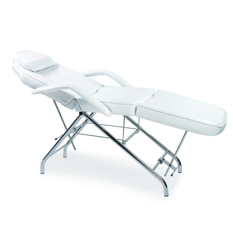 Pat cosmetic profesional Salonshop ALB Ref.14045 pentru tratamente faciale și corporale. Confort ergonomic și stabilitate în sal