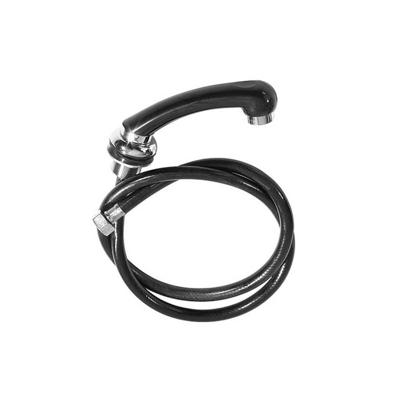 Robinet profesional cromat SALONSHOP Ref.14026 pentru unitate de spălare, ideal pentru saloane de coafură, asigurând fiabilitate