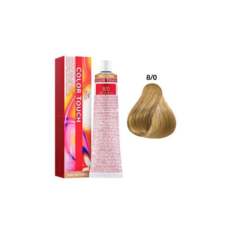 8/0 - pure naturals - color touch | wella professionals  - 60 ml