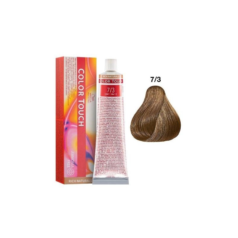 7/3 - blond mediu auriu - color touch - vopsea de par demi/semi permanenta | Wella Professionals - Vopsea 60 ml