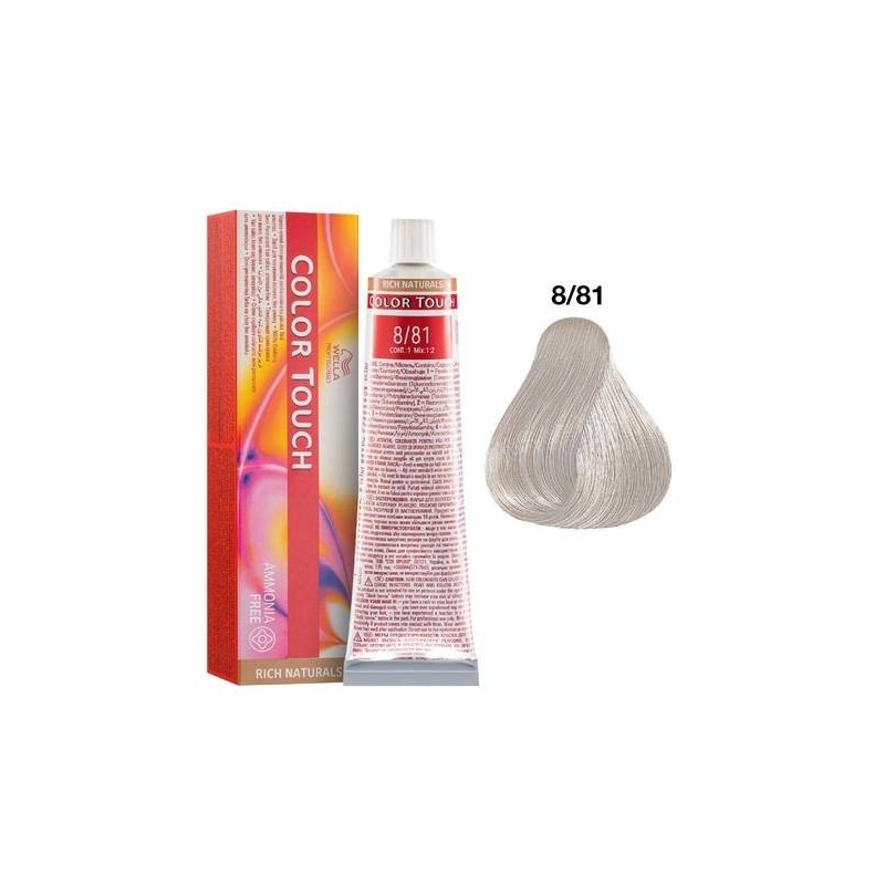 8/81- rich naturals - color touch | wella professionals  - 60 ml