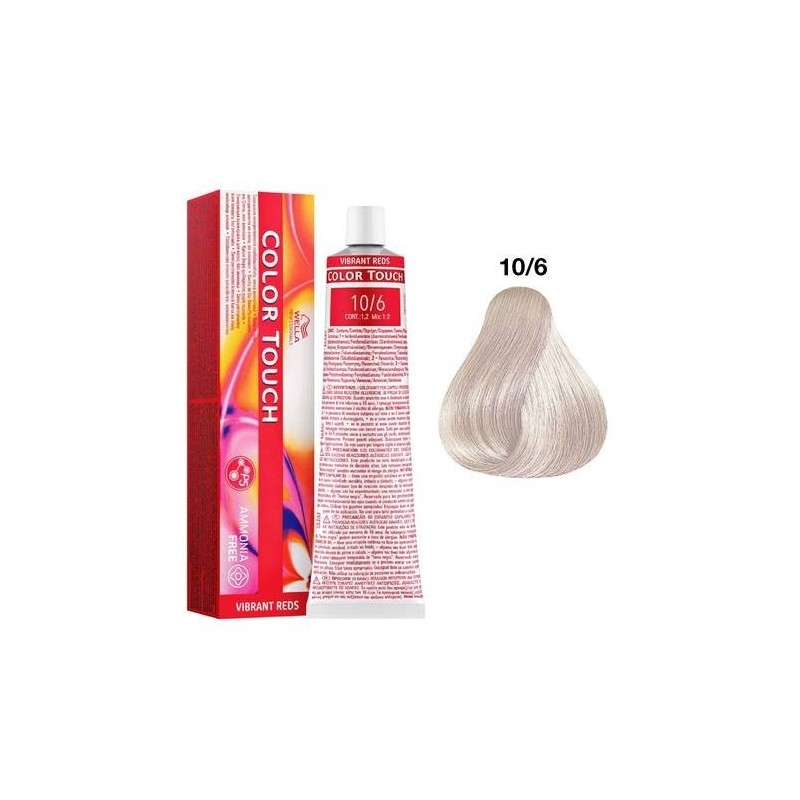10/6 - vibrant reds - color touch | wella professionals  - 60 ml