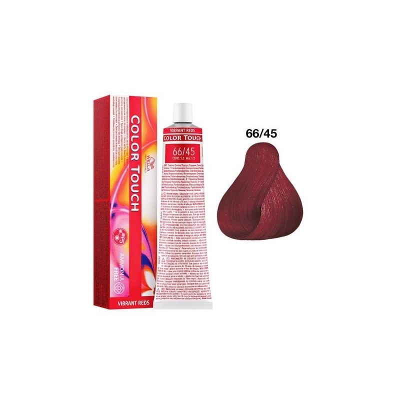 66/45 - vibrant reds - color touch | wella professionals  - 60 ml