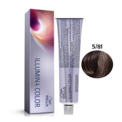 5/81 - castaniu deschis albastru cenuèiu - illumina color - vopsea de par permanenta | Wella Professionals - Vopsea 60 ml