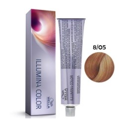 8/05 - blond deschis natural mahon - illumina color - vopsea de par permanenta | Wella Professionals - Vopsea 60 ml