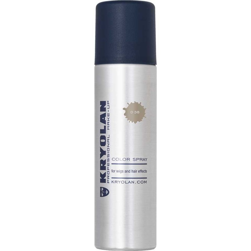D38 - dirty grey - kryolan professional | spray colorant pentru par