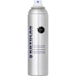 KRYOLAN D40 Spray Colorat Negru 150ml, pentru păr natural și peruci. Soluție profesională temporară, aplicare rapidă, machiaj ar