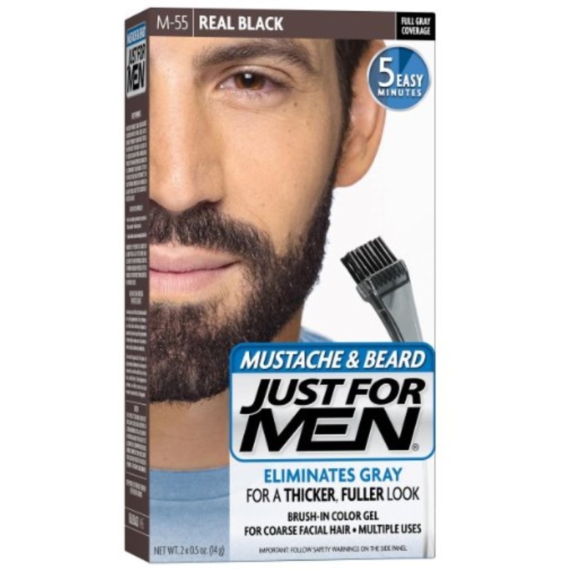 Real black | M-55 | vopsea de barba | just for men