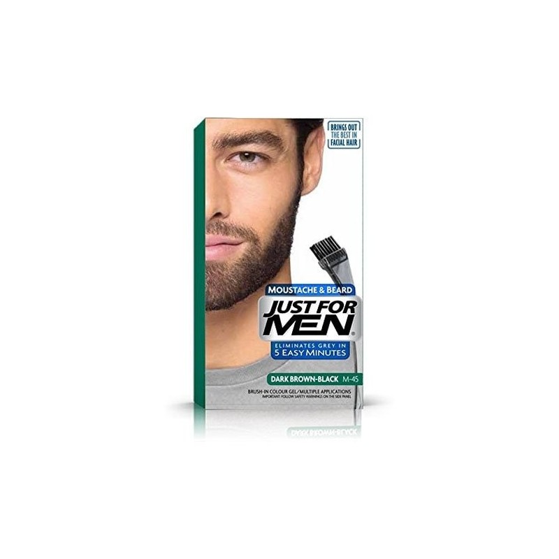 Dark brown black | M-45 | vopsea de barba | just for men