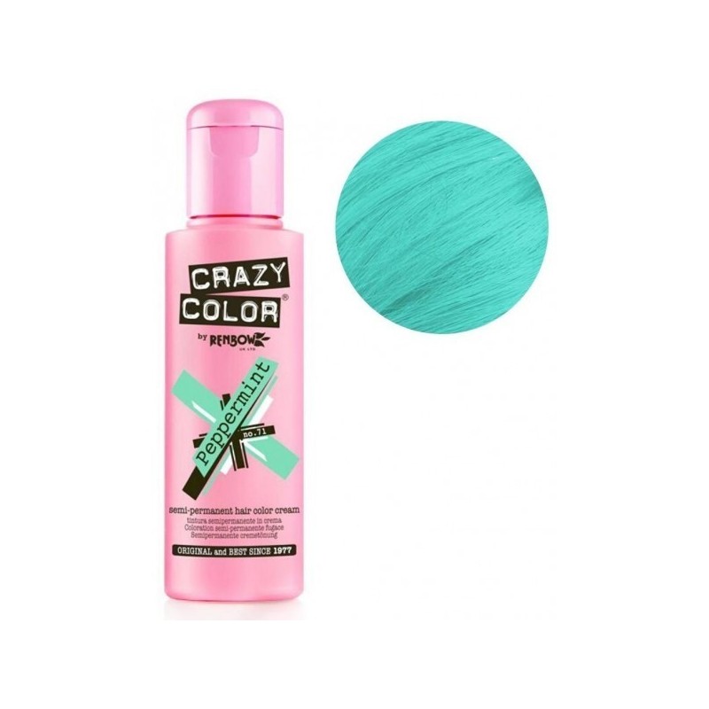 Nr. 71. - peppermint - crazy color | vopsea de par semipermanenta - 100 ml